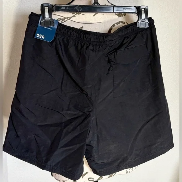 DSG Boy's Black Athletic Fit Rec Shorts XL Size 18 Pockets Breathable Mesh NWT - Picture 3 of 4